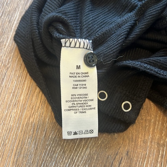 Dynamite black bodysuit with button detail - Picture 6 of 6